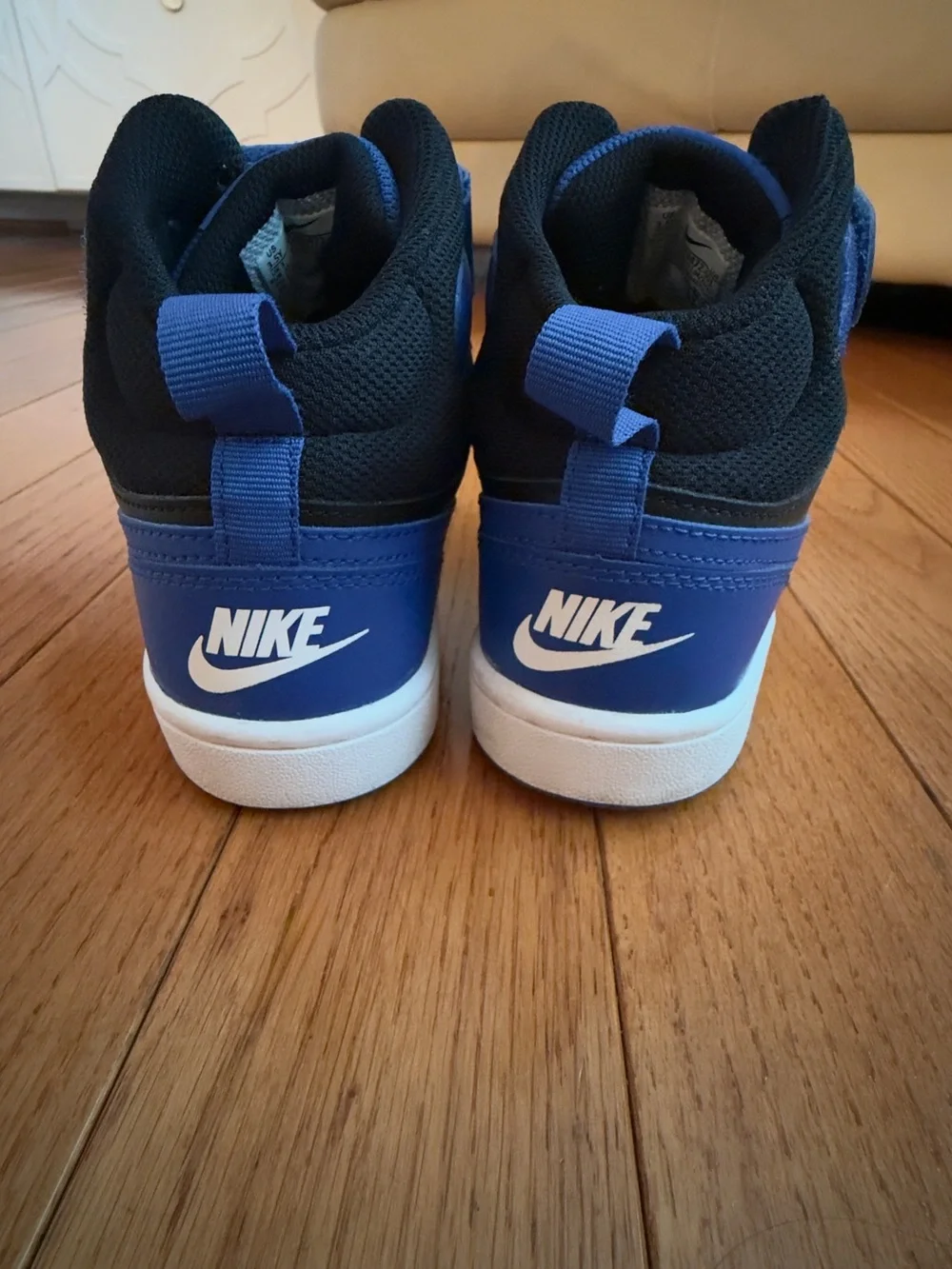 Nike Men’s High-Top Basketball Sneakers in Blue and Black